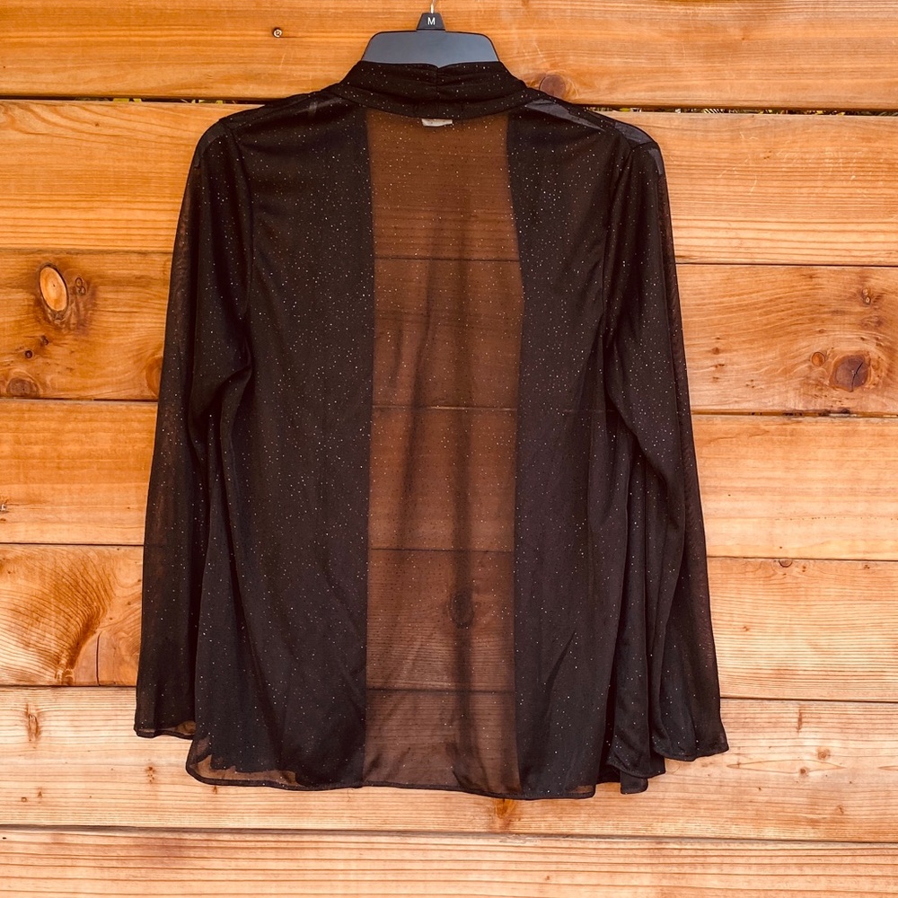 ⚡️MSK sheer sparkle black jacket